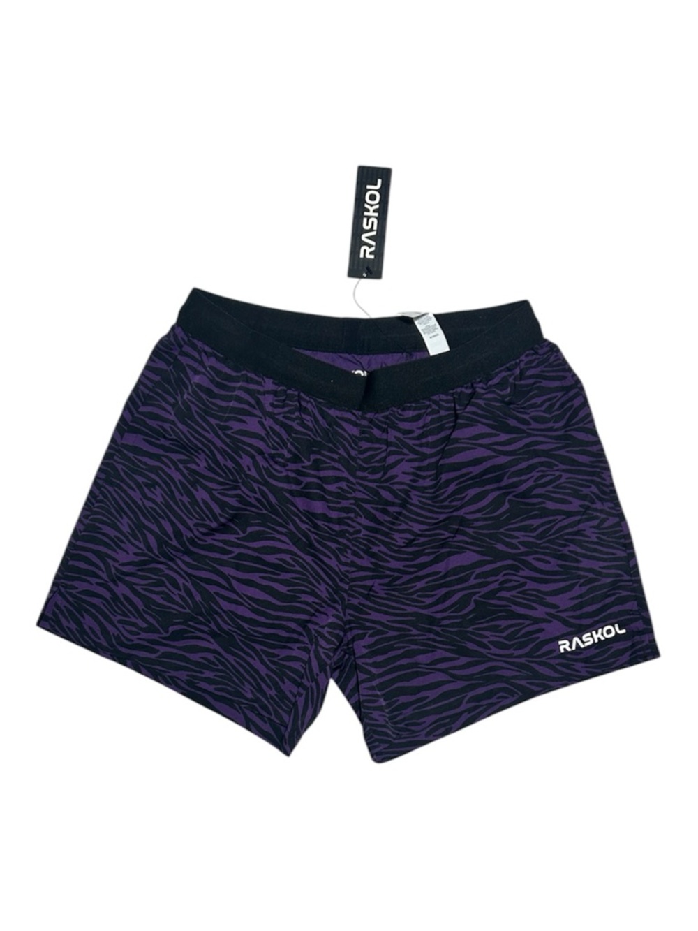 Raskol Men's Purple Zebra Athletic Shorts